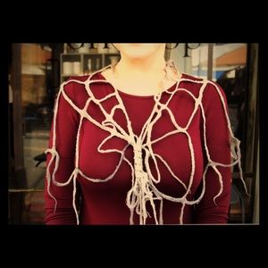 ✨hand made eco friendly spider net scarf✨